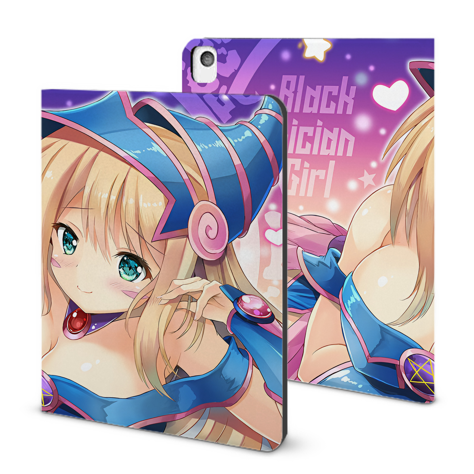 （画像用） 遊☆戯☆王 Yu-Gi-Oh! IPadケース ペンホルダー付き ブックスタイルデザイン